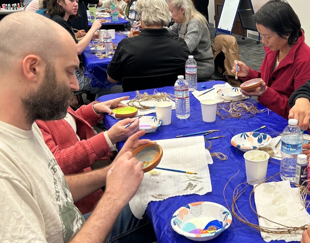 Clay Decorated Mug Vases library 2 cropped