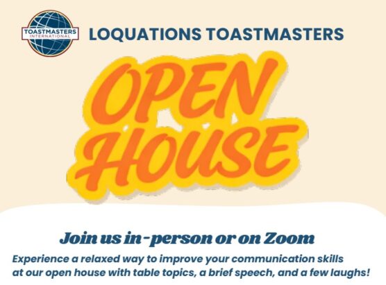 Toastmasters open house